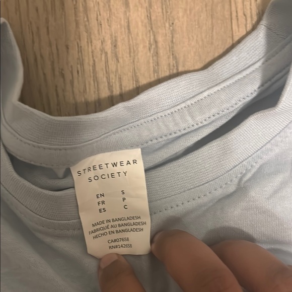 ✨2 for $10✨Streetwear Society baby blue tee(BRAND NEW) - Picture 2 of 4